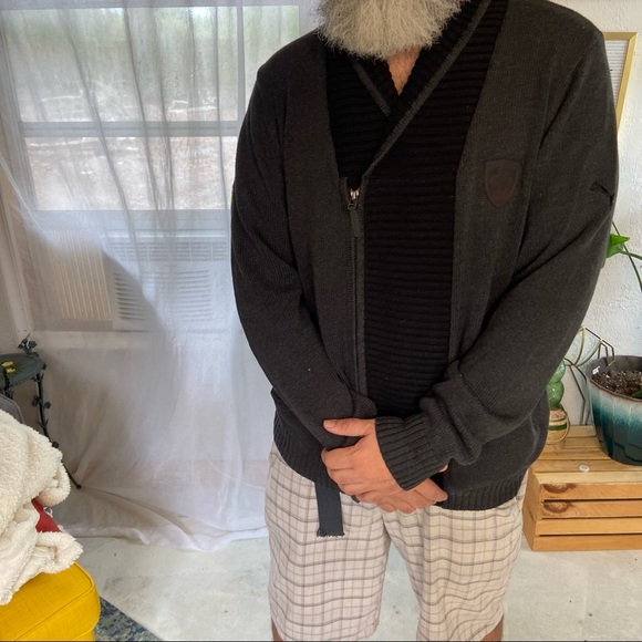 Puma Scuderia Ferrari Shawl Collar Cardigan Sweater: Full Zip: Size XL - Picture 6 of 9